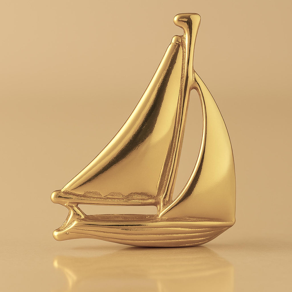 14ct Gold Plated - Sailing Yacht Charm