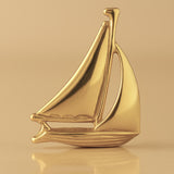 14ct Gold Plated - Sailing Yacht Charm