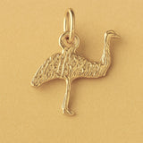 14ct Gold Plated - Emu Silhouette Charm