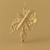 14ct Gold Plated - Peace Sigil Charm