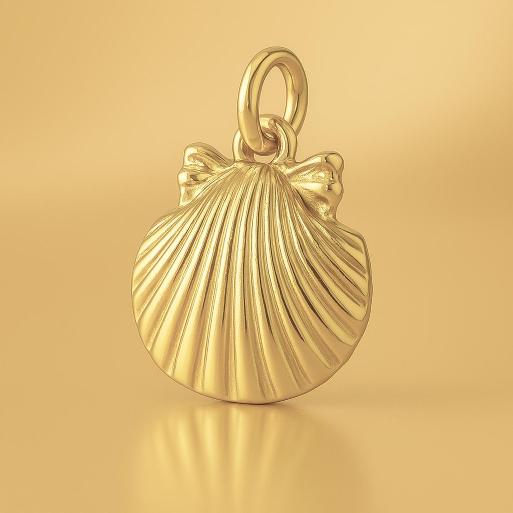 14ct Gold Plated - Cockle Beach Shell Charm