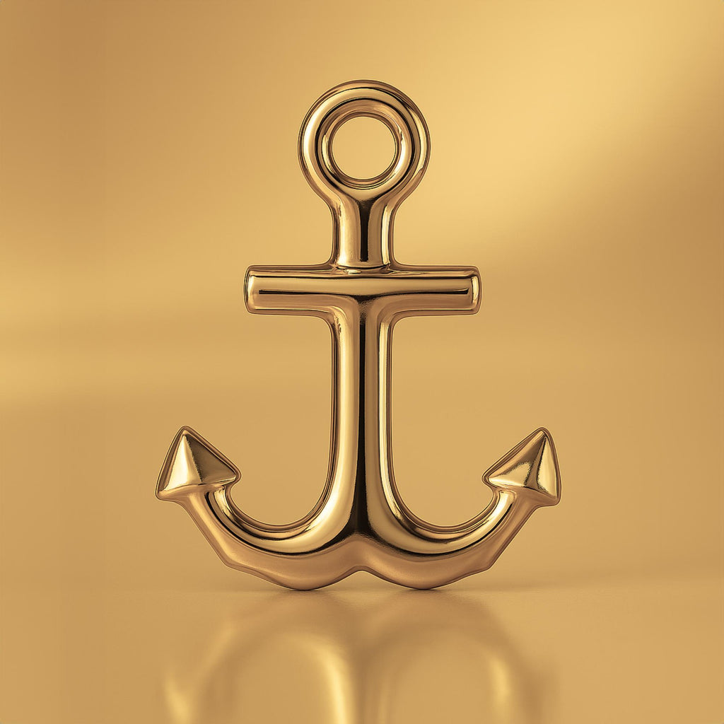 14ct Gold Plated - Bold Anchor Charm