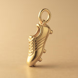 14ct Gold Plated - Studded Football Boot Charm