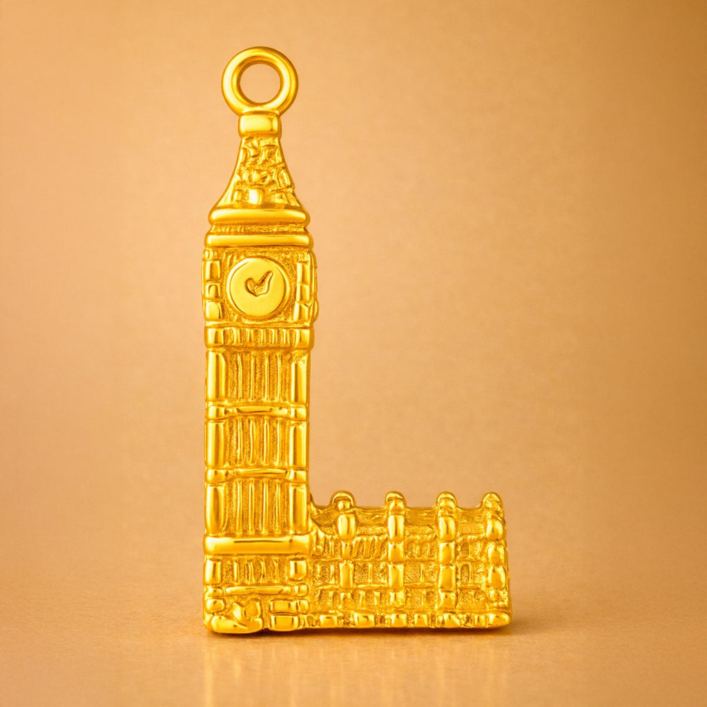 14ct Gold Plated - Big Ben Tower Charm