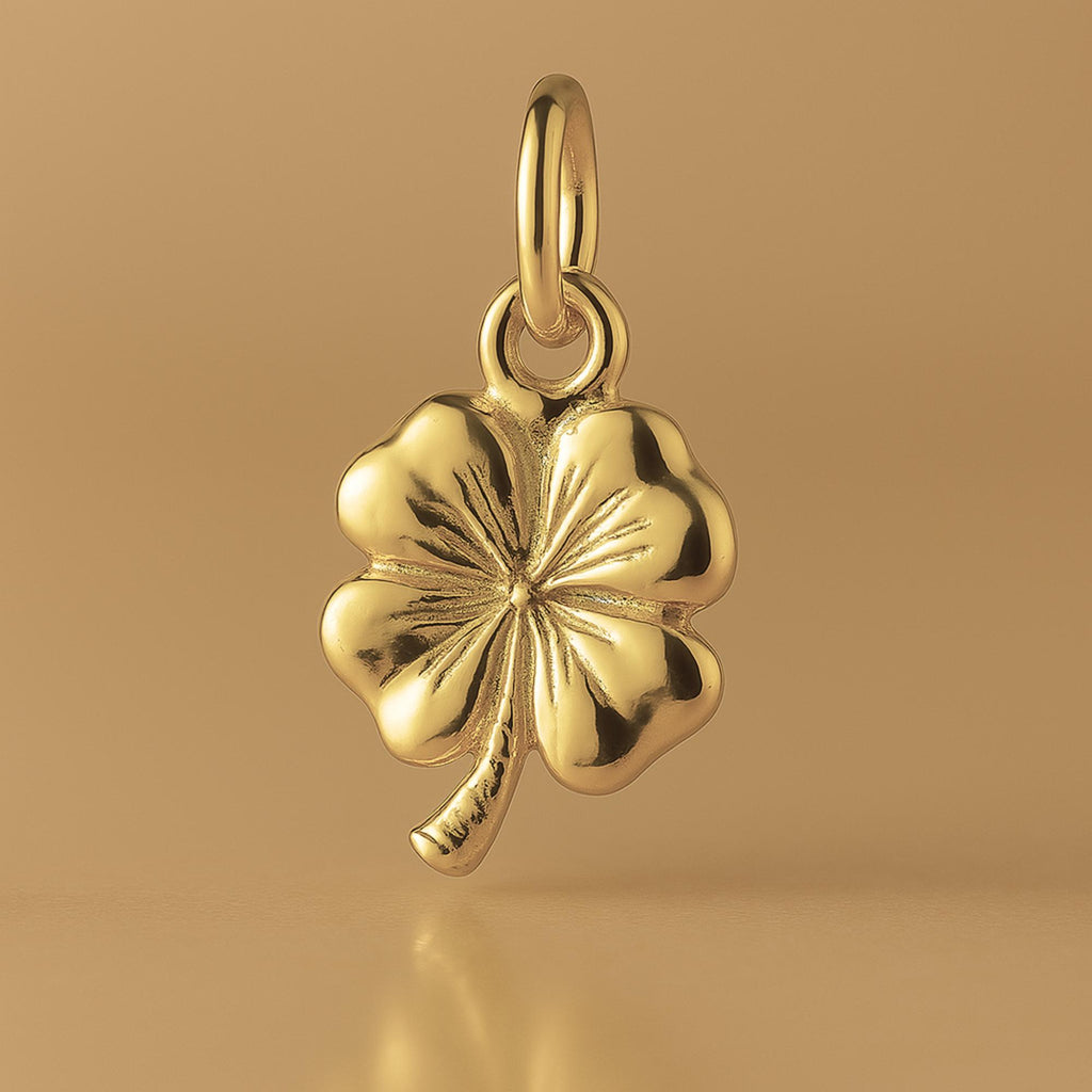 14ct Gold Plated - Classic Four-Leaf Clover Charm