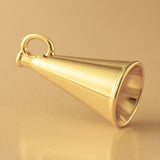 14ct Gold Plated - Vintage Megaphone Charm