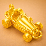 14ct Gold Plated - Hot Rod Racer Charm