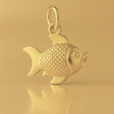 14ct Gold Plated - Lucky Goldfish Charm
