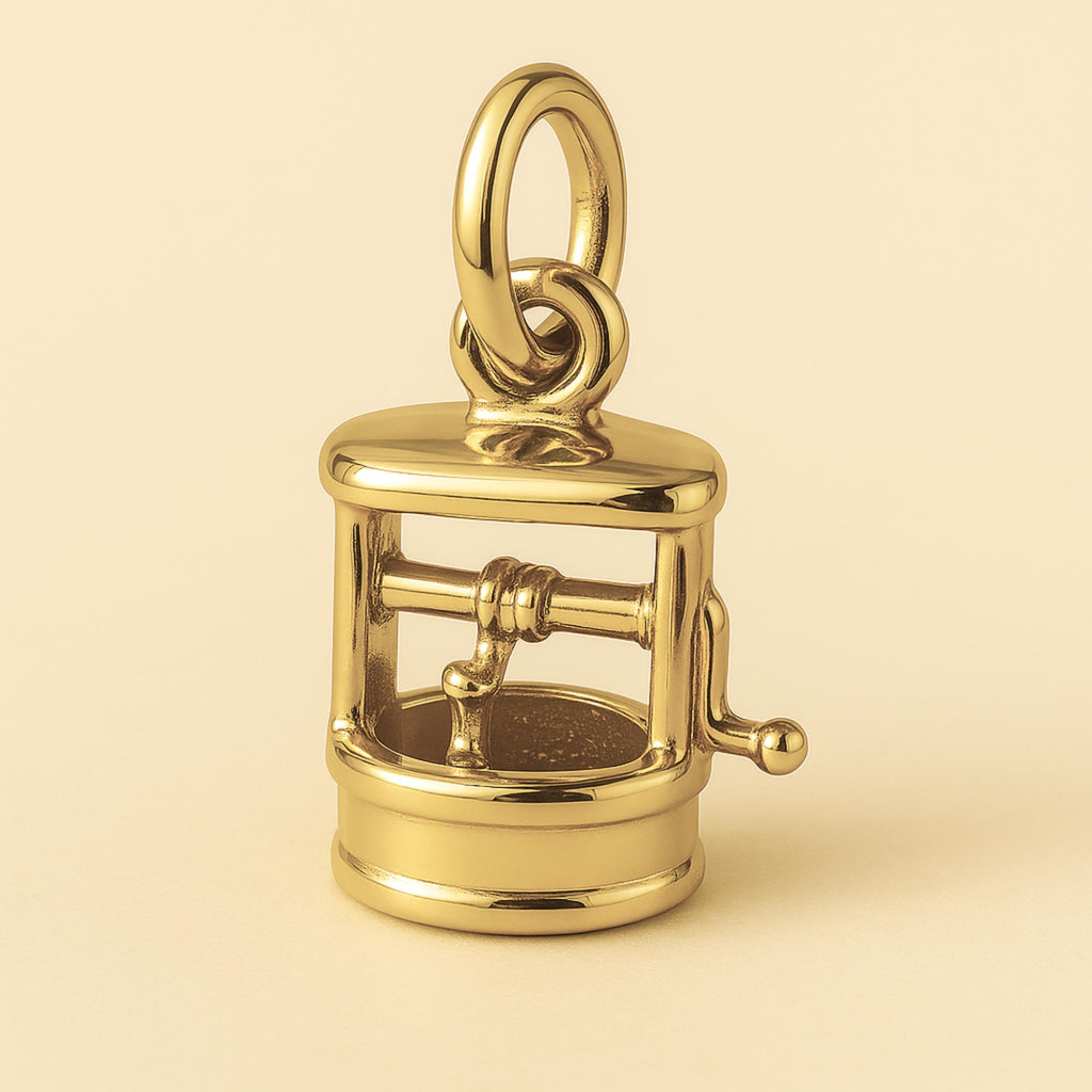 14ct Gold Plated - Wishing Well Charm