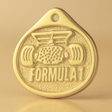 14ct Gold Plated - Formula 1 Charm