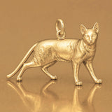 14ct Gold Plated - Egyptian Mau Cat Charm