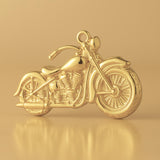 14ct Gold Plated - Harley Motorbike Charm