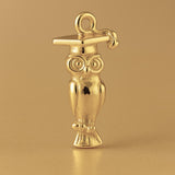 14ct Gold Plated - Graduation Owl Charm