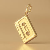14ct Gold Plated - Cassette Tape Charm