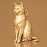 14ct Gold Plated - Snowshoe Cat Charm
