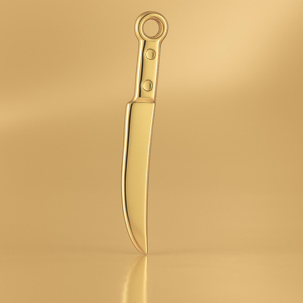 14ct Gold Plated - Chef's Knife Charm