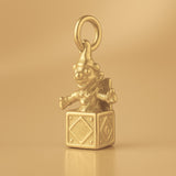 14ct Gold Plated - Smiley Jack in the Box Charm
