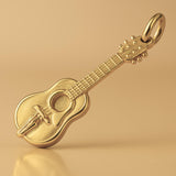 14ct Gold Plated - Acoustic Guitar Charm