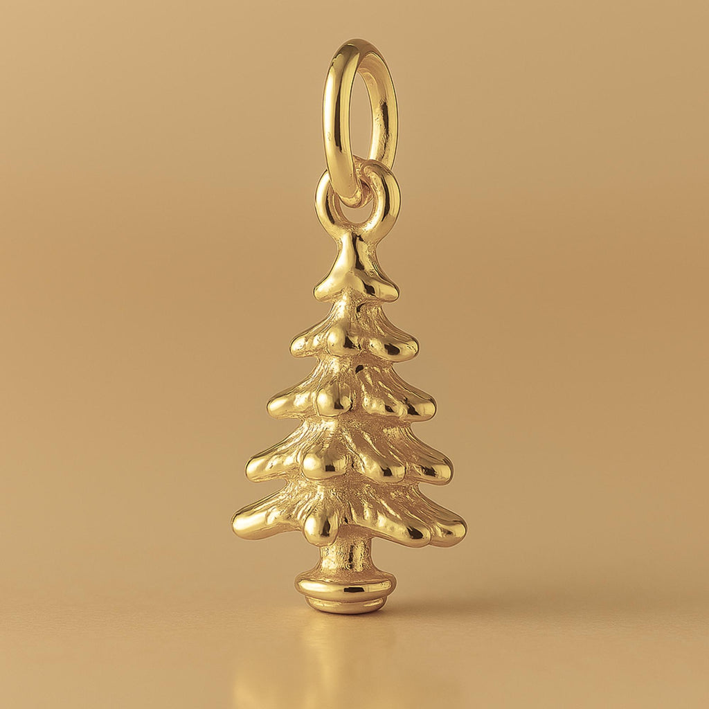 14ct Gold Plated - Pine Christmas Tree Charm