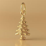 14ct Gold Plated - Pine Christmas Tree Charm