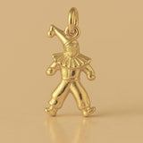 14ct Gold Plated - Ruffled Collar Clown Charm