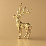 14ct Gold Plated - Forest Stag Charm