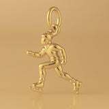 14ct Gold Plated - Ice Skater Charm