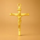 14ct Gold Plated - Traditional Jesus Crucifix Charm