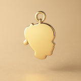 14ct Gold Plated - Girls Silhouette Charm
