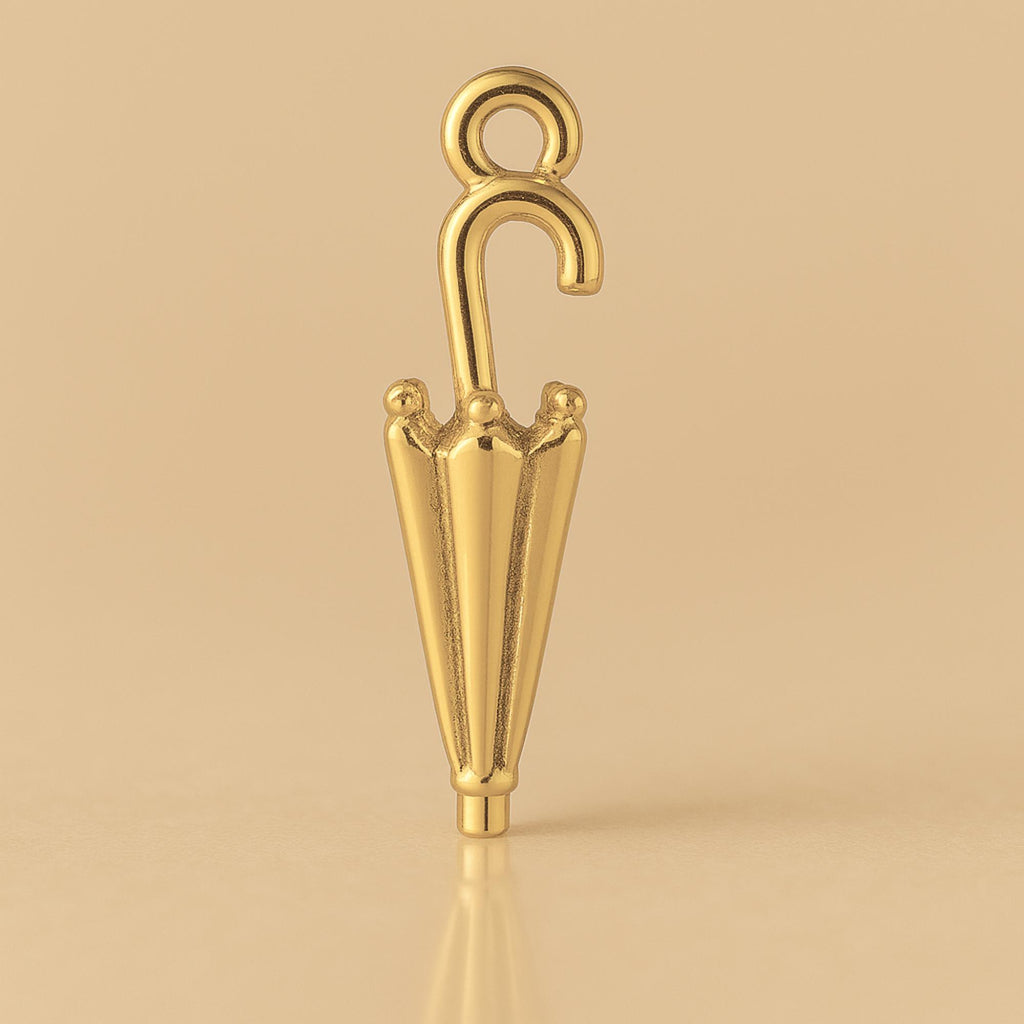 14ct Gold Plated - Classic Umbrella Charm