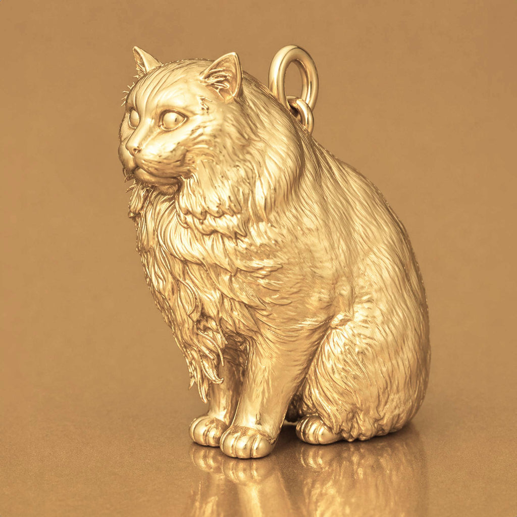 14ct Gold Plated - Himalayan Cat Charm