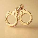 14ct Gold Plated - Classic Handcuffs Charm