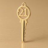 14ct Gold Plated - Classic 21 House Key Charm