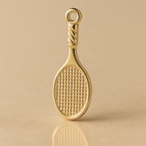 14ct Gold Plated - Mini Squash Racket Charm