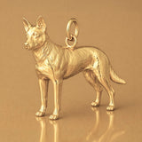 14ct Gold Plated - Australian Cattle Dog Charm