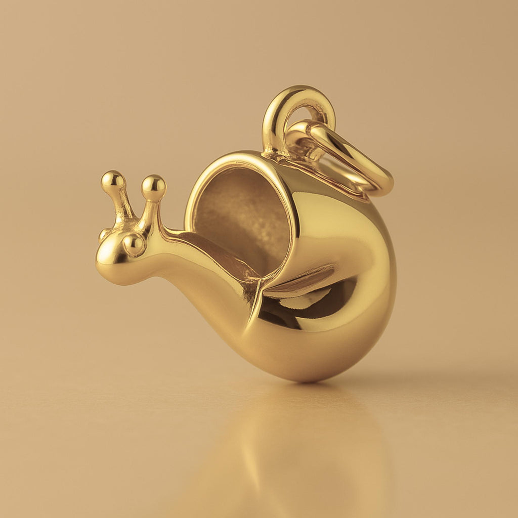 14ct Gold Plated - Garden Snail Charm