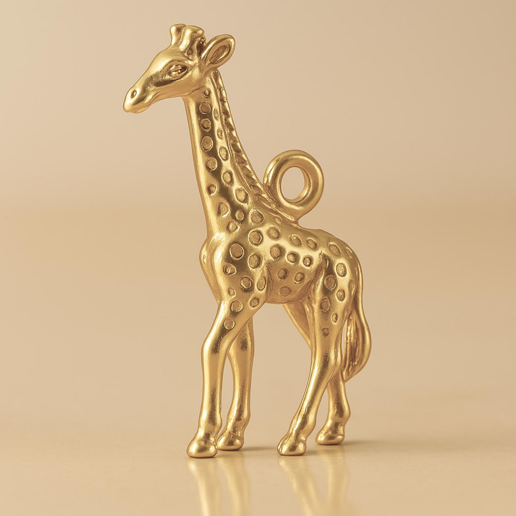 14ct Gold Plated - Western Giraffe Charm
