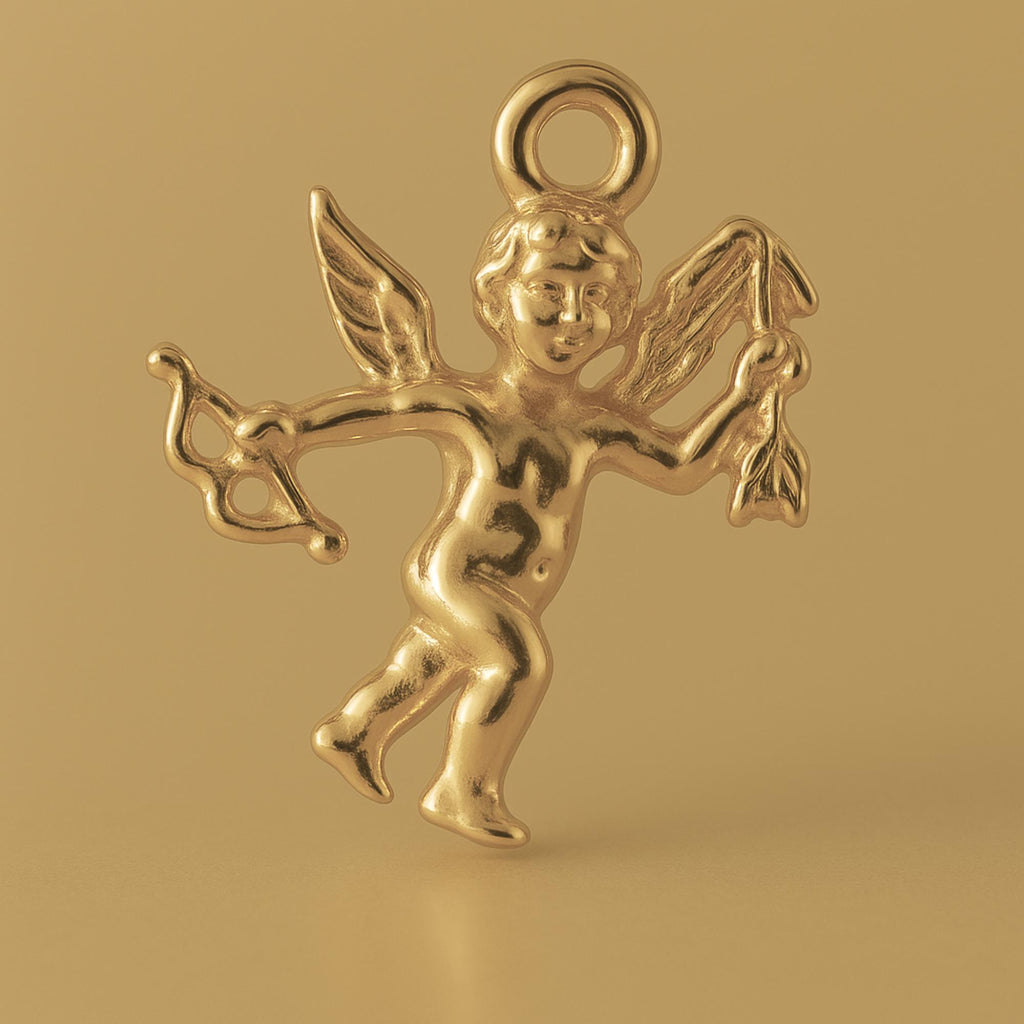 14ct Gold Plated - Cupid of Peace Charm