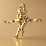 14ct Gold Plated - Jiu-Jitsu Spar Charm