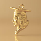 14ct Gold Plated - College Graduate Charm