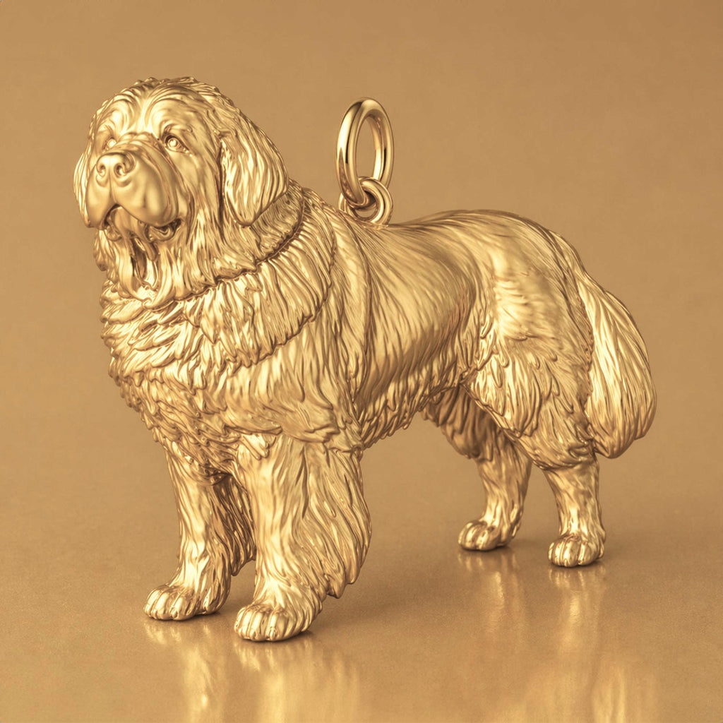 14ct Gold Plated - Newfoundland Dog Charm