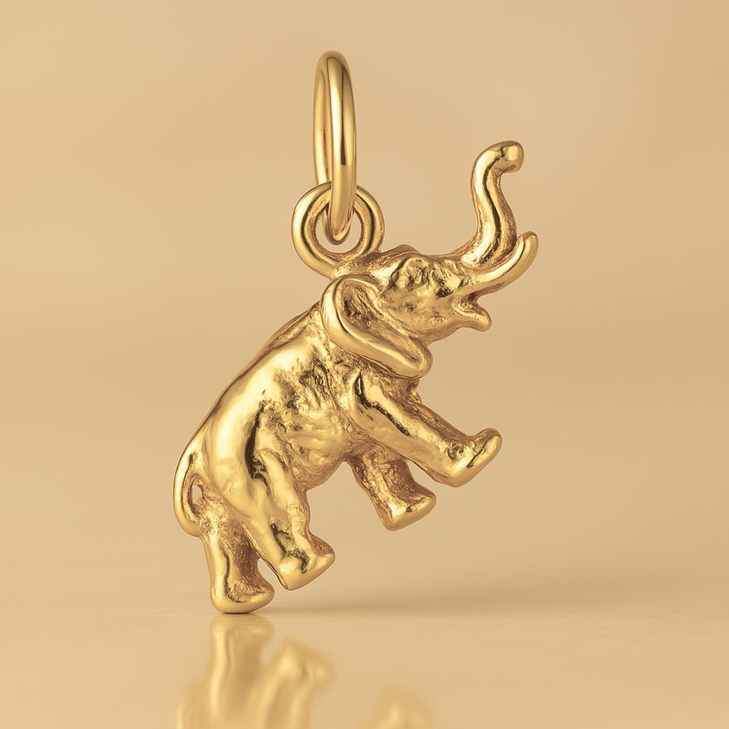 14ct Gold Plated - Indian Elephant Charm