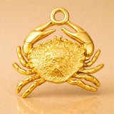 14ct Gold Plated - Sea Crab Charm
