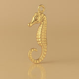 14ct Gold Plated - Dwarf Seahorse Charm