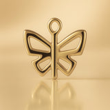 14ct Gold Plated - Petite Butterfly Charm