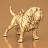 14ct Gold Plated - Mastiff Dog Charm