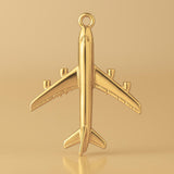 14ct Gold Plated - Passenger Plane Charm