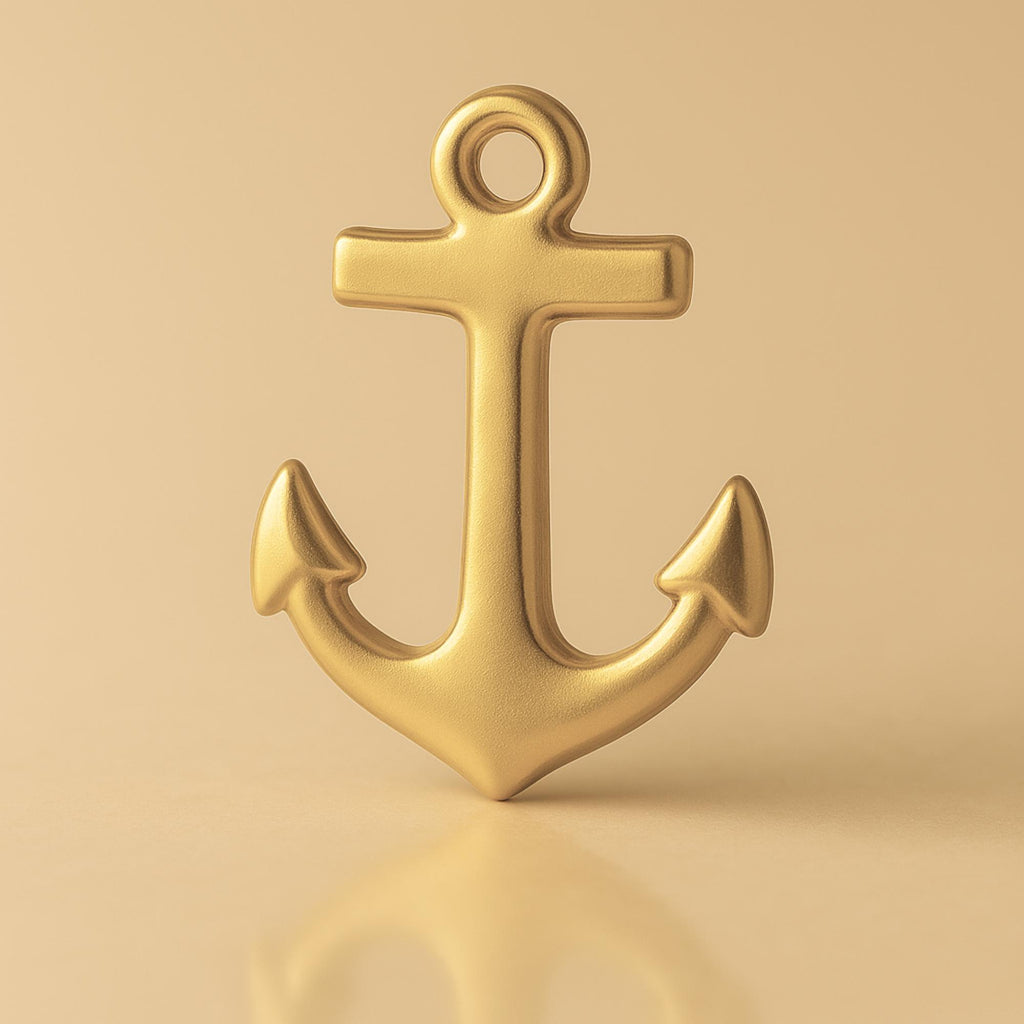 14ct Gold Plated - Traditional Anchor Charm