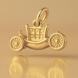 14ct Gold Plated - Princess Carriage Charm