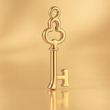 14ct Gold Plated - Clover 1 Key Charm